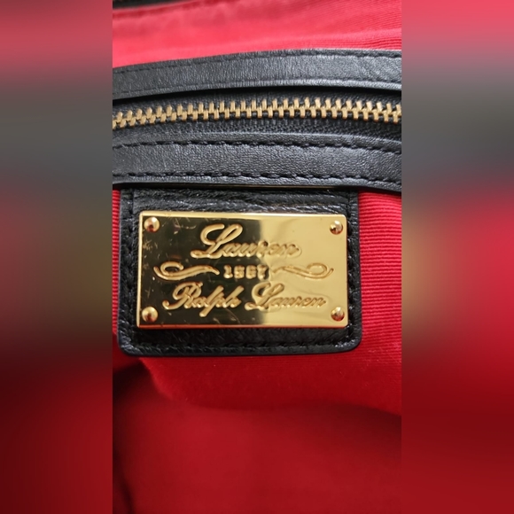 Ralph Lauren black purse handbag with dust bag - Picture 6 of 9